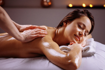 Woman Receiving Massage Woman Receiving Massage